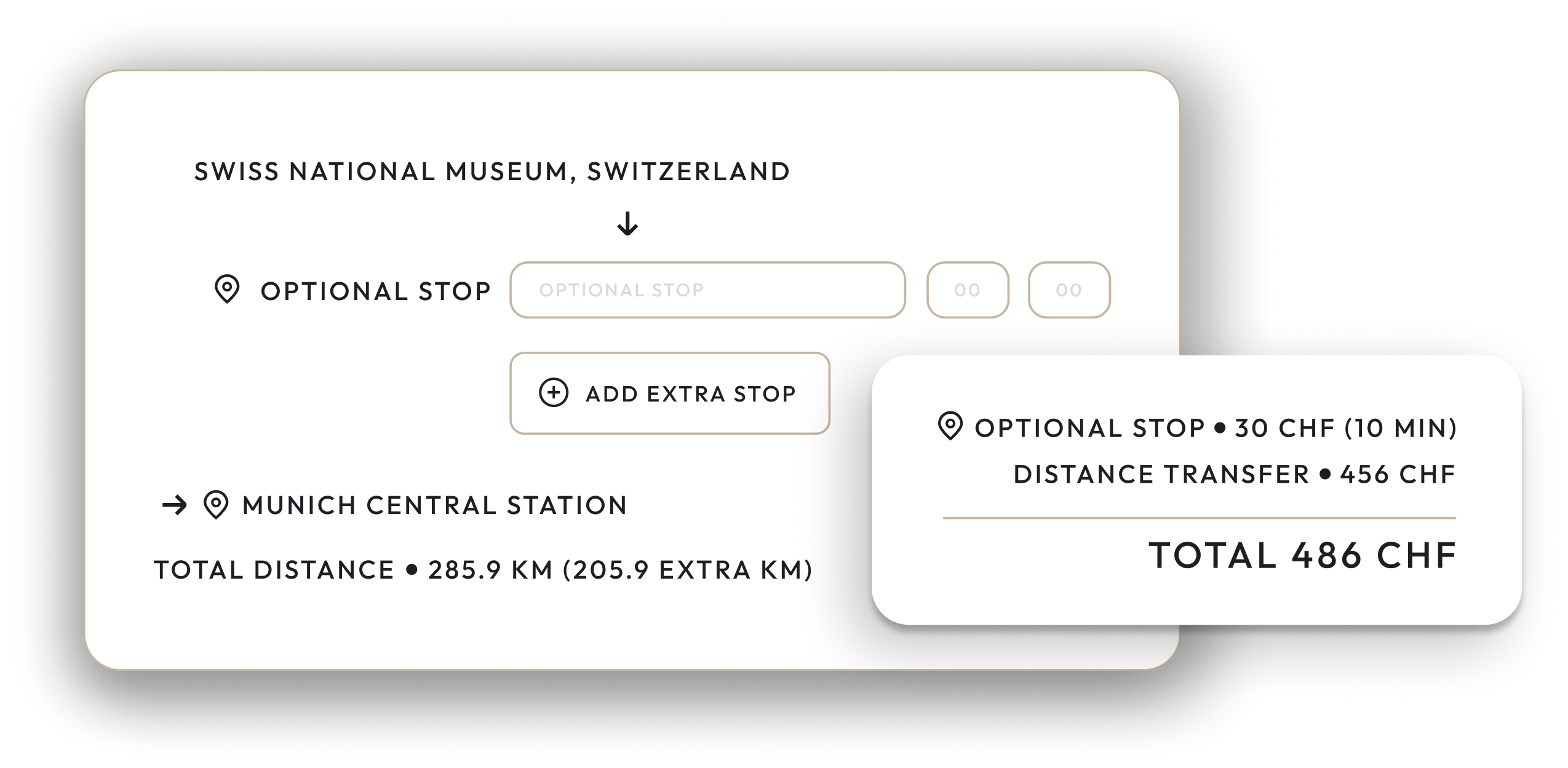 Distance transfer service illustration